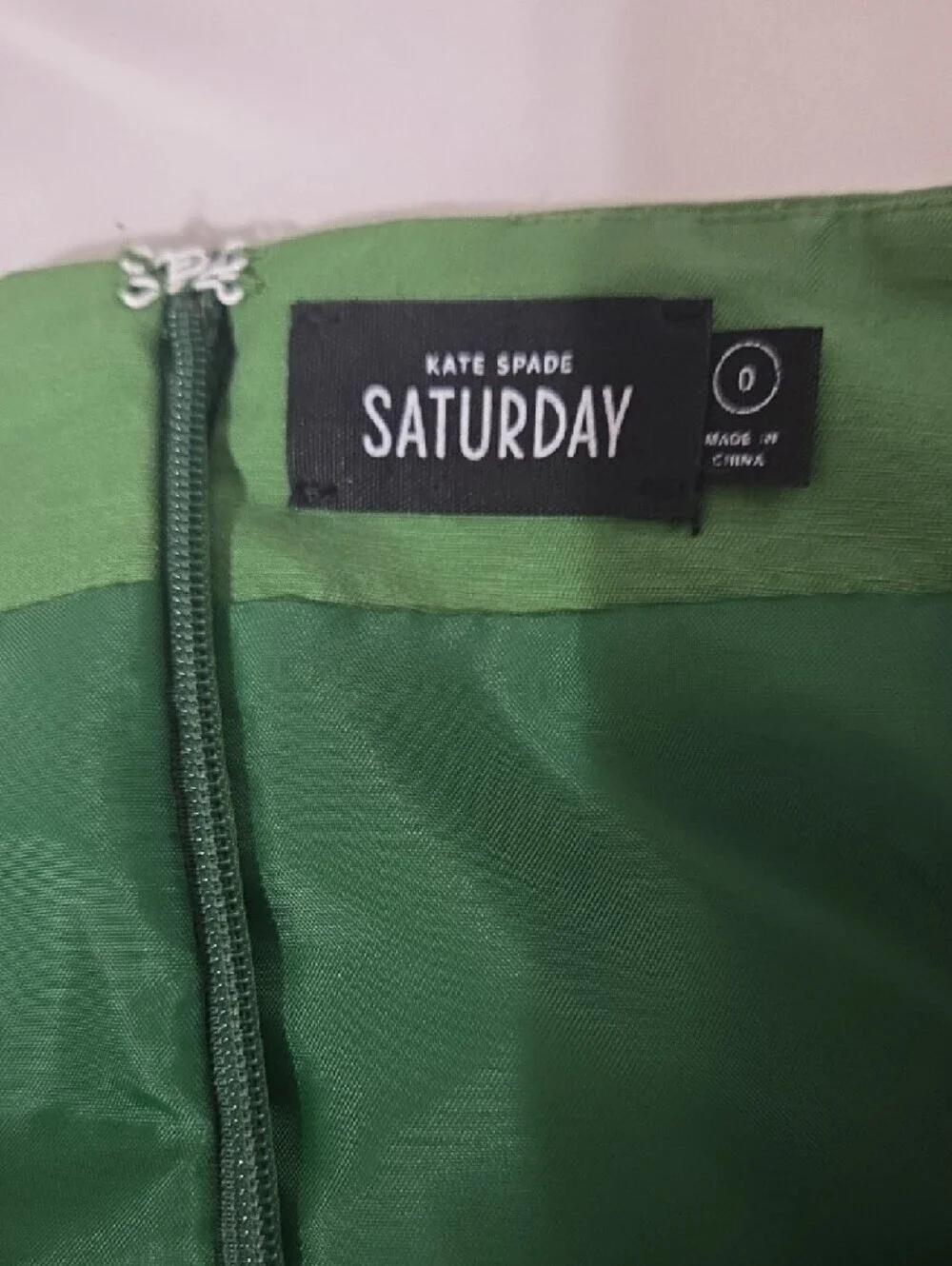 kate spade Green Asymmetric Mini Skirt